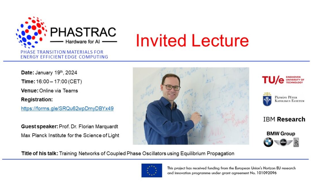 PHASTRAC lecture on January 19th, 2024